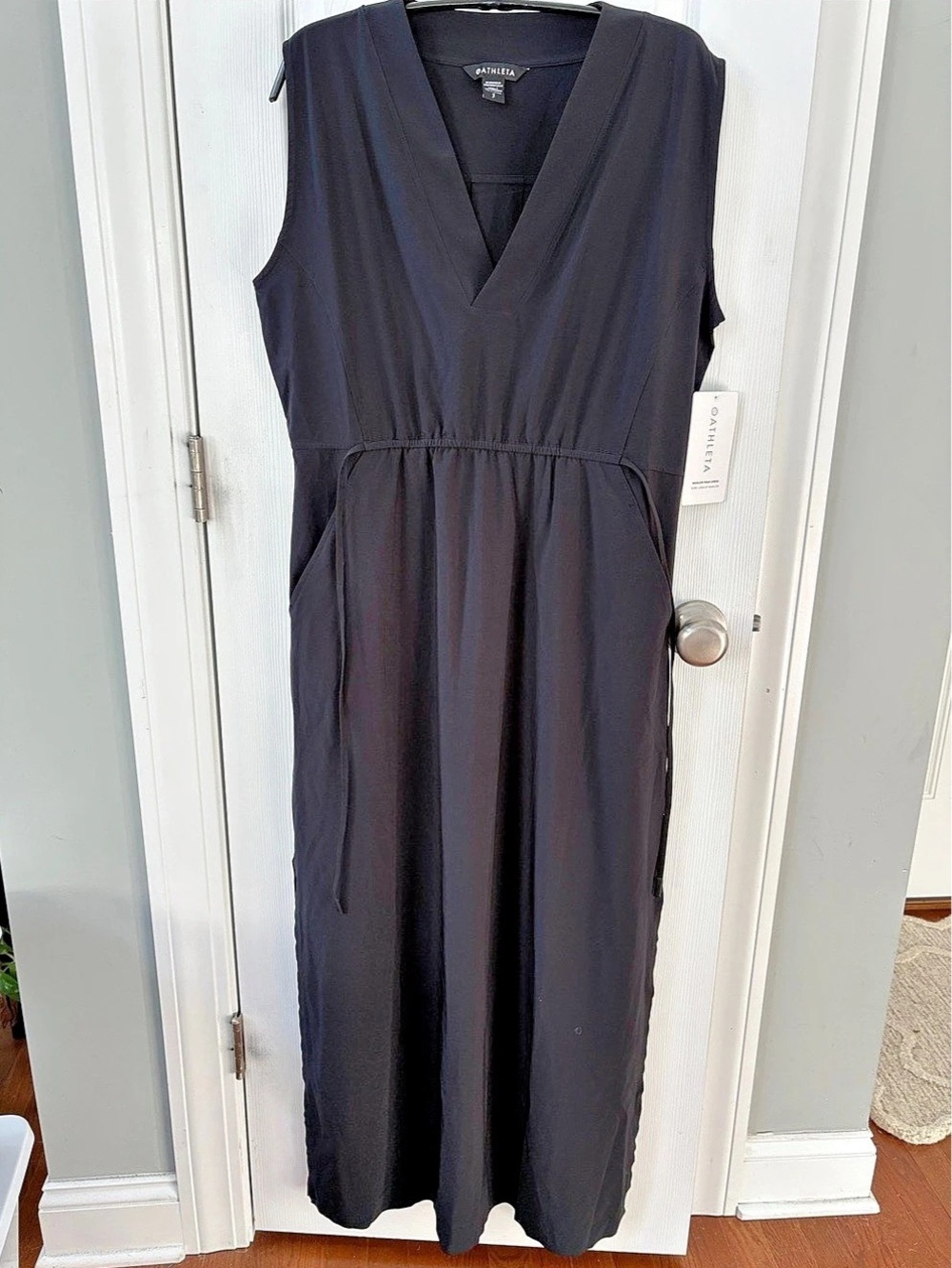 Athleta Marlow Maxi Dress Maxi Dress in Black Size Small Petite NWT